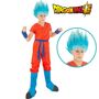 Dragonball Kost�m Goku Saiyan Super f�r Kinder deluxe inkl. blauer Per�cke 