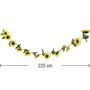 Sonnenblumen Girlande 220 cm lang Kunstblume Deko Geburtstag Hochzeit DIY Basteln