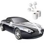 Hochzeits-Auto Girlande 8 cm x 20 m Autoschleife Autoschmuck Wedding Car Deko