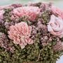 Blumenstrau gro rosa Rosen Trockenblumen Blumen-Deko Hochzeit Wohn-Deko