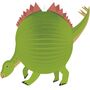 Dino Lampion Stegosaurus�25 cm inkl. Laternenstab aus Holz mit LED-Licht