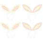 Hasenohren Haarreif 4 St�ck Bastel-Set 12,5 x 25 cm Party-Deko Ostern