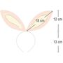 Hasenohren Haarreif 4 St�ck Bastel-Set 12,5 x 25 cm Party-Deko Ostern
