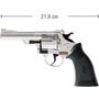 Pistole Denver Chrom 22 cm 12-Schuss Revolver Western-Colt