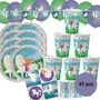 Sternenschweif Party-Set Einhorn 45-tlg. Tisch-Deko
