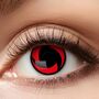 Manga Kontaktlinsen Rot Kakashi Mangekyou Sharingan weich mit 60 ml Kombil�sung & Beh�lter