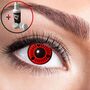 Manga Kontaktlinsen Rot Itachi weich inkl. 60 ml Kombil�sung mit Beh�lter