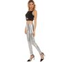 Leggings Silber gl�nzend Space 90er Party Kost�m-Zubeh�r f�r Damen