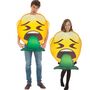 Emoji Kost�m kotzendes Gesicht Brechreiz f�r Kinder und Erwachsene