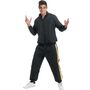 Rapper Kost�m Musiker Rap-Gott Trainingsanzug Schwarz Gold f�r Herren