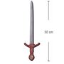 Ritter Schwert 50 cm lang in Metall-Optik aus Schaumstoff f�r Kinder