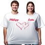 Doppel T-Shirt f�r 2 Personen mit Vorname Partyspa� f�r Geburtstage & Hochzeiten