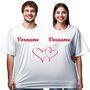 Doppel T-Shirt f�r 2 Personen mit Vorname Partyspa� f�r Geburtstage & Hochzeiten
