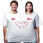 Doppel T-Shirt f�r 2 Personen Mr. & Mrs. Partyspa� f�r Geburtstage & Hochzeiten