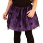 Hexen-Kost�m Set Halloween Rock und Hut Schwarz Lila mit Spinnenmotiv f�r Kinder