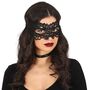 Augenmaske Schwarz mit Spitze Venezia Maskenball Kost�m-Zubeh�r f�r Damen