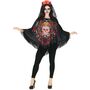 Halloween Kost�m Tag der Toten Poncho Day of the Death f�r Damen