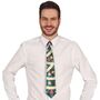 Krawatte Weihnachten Tannengr�n mit Weihnachtskugeln 45 cm lang f�r Herren