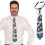 Krawatte Weihnachten Tannengr�n mit Weihnachtskugeln 45 cm lang f�r Herren