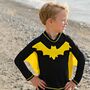 UV-Kleidung Super Bat Fledermaus 2-tlg. UPF 50+ UV Sch�tzend Bademode f�r Kinder
