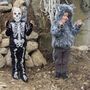 Halloween Skelett Kost�m Glow in the Dark mit Maske f�r Kinder