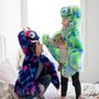 Monster Kost�m Crazy Sulley Blau-Lila mit Wackelaugen f�r Kinder