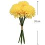 Kunstblumen 6 Dahlien Blumenstrau� 26 cm lang Vintage Tisch-Deko 