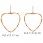 Rattan-Herzen 2er Set Natur 27 & 29 cm Deko-Herzen zum Basteln Hochzeit