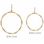 Rattan-Kranz rund 2er Set 30 & 24,5 cm Natur Deko zum Basteln Boho Vintage