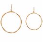 Rattan-Kranz rund 2er Set 30 & 24,5 cm Natur Deko zum Basteln Boho Vintage