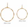 Rattan-Kranz rund 2er Set 40 & 35 cm Natur Deko zum Basteln Boho Vintage