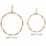 Rattan-Kranz rund 2er Set 50 & 45 cm Natur Deko zum Basteln Boho Vintage
