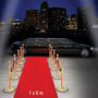 Roter Teppich 1 x 5 m luxuris mit Samt-Touch roter Lufer Hochzeit Geburtstag