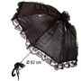 Schirm Schwarz mit Spitze  62 cm Gothic Kost�m-Zubeh�r f�r Erwachsene