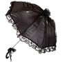 Schirm Schwarz mit Spitze  62 cm Gothic Kost�m-Zubeh�r f�r Erwachsene