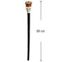 Gehstock mit Totenkopf & Krone 89 cm lang zum Zusammenstecken f�r Erwachsene