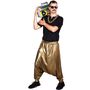 Ballonhose mit tiefem Schritt Gold Hip Hop 90er f�r Erwachsene
