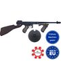 Maschinengewehr Schwarz 76 cm lang Mafia Gangster Tommy Gun inkl. 144 Schuss