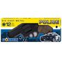 Revolver Polizei Schwarz Braun 22 cm lang Metallgeh�use 12 Schuss
