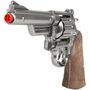 Revolver Polizei Silber Braun Magnum Pistole 26,5 cm  inkl. 144 Schuss
