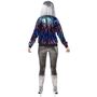 Disco Kost�m Paillettenjacke Blau Lila 80er 90er f�r Damen