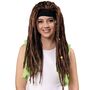 Hippie Per�cke 90er Jahre Dreadlocks lange Haare 66 cm Braun f�r Erwachsene