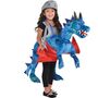 Drachen Kost�m reitender Drache Blau Tragmich Flugdrache f�r Kinder