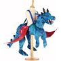 Drachen Kost�m reitender Drache Blau Tragmich Flugdrache f�r Kinder