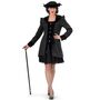 Gothic Kost�m Schwarze Barock Jacke f�r Damen