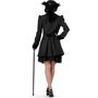 Gothic Kost�m Schwarze Barock Jacke f�r Damen