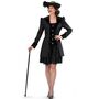 Gothic Kost�m Schwarze Barock Jacke f�r Damen