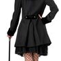 Gothic Kost�m Schwarze Barock Jacke f�r Damen
