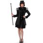 Gothic Kost�m Schwarze Barock Jacke f�r Damen