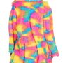 90er Jahre Kost�m Fluffy Rainbow Jacke Disco Bird f�r Damen